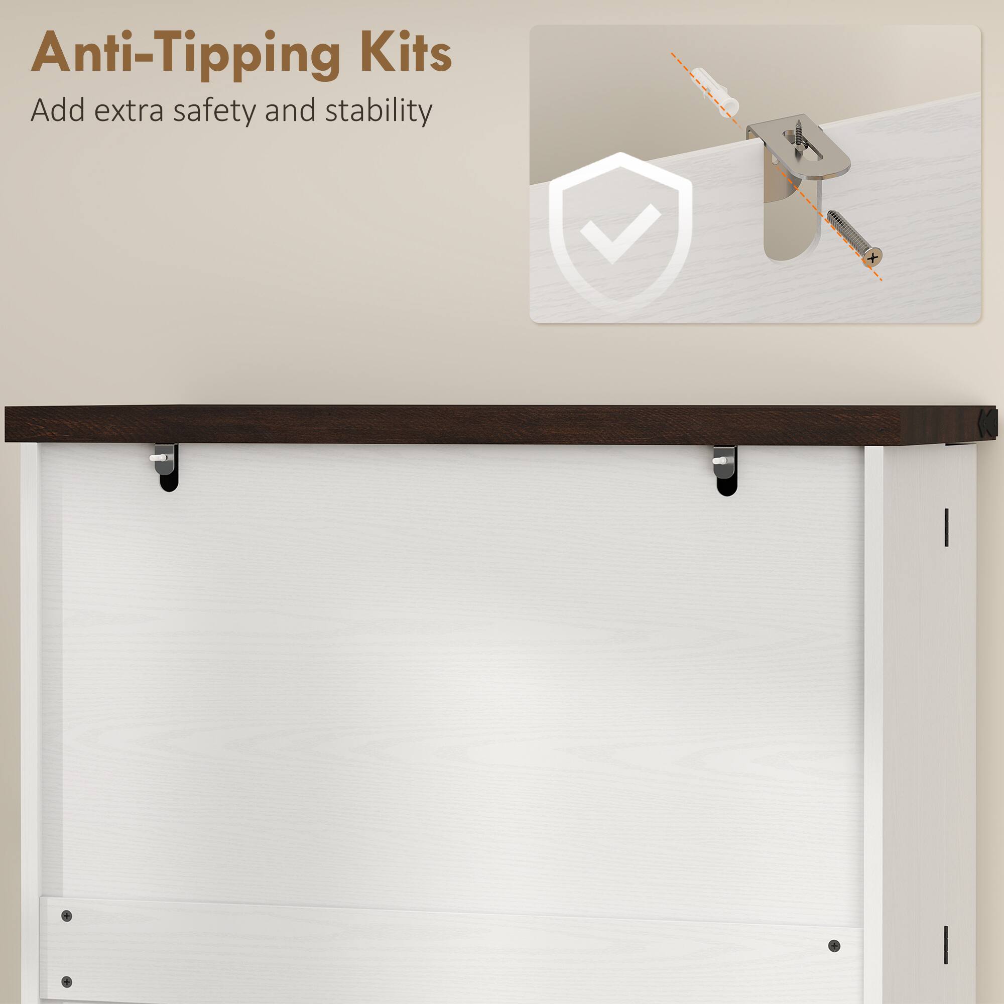 Anti-Tipping Kits  
Add extra safety and stability