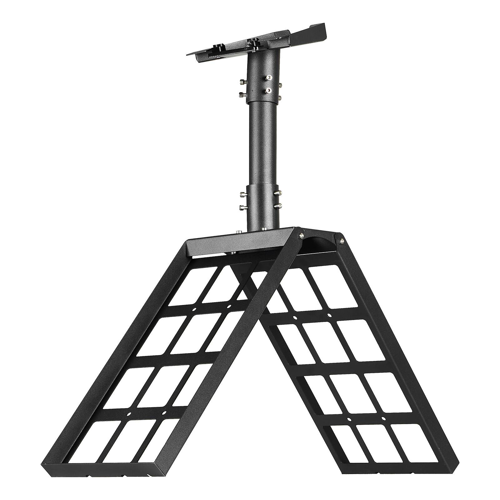 Alt View 5. VEVOR - Starlink Gen 3 Roof Mount, 45-135° Adjustable Angle Mounting Roof Ridge Pole Adapter, Heavy-Duty Steel Starlink Standard - Black.