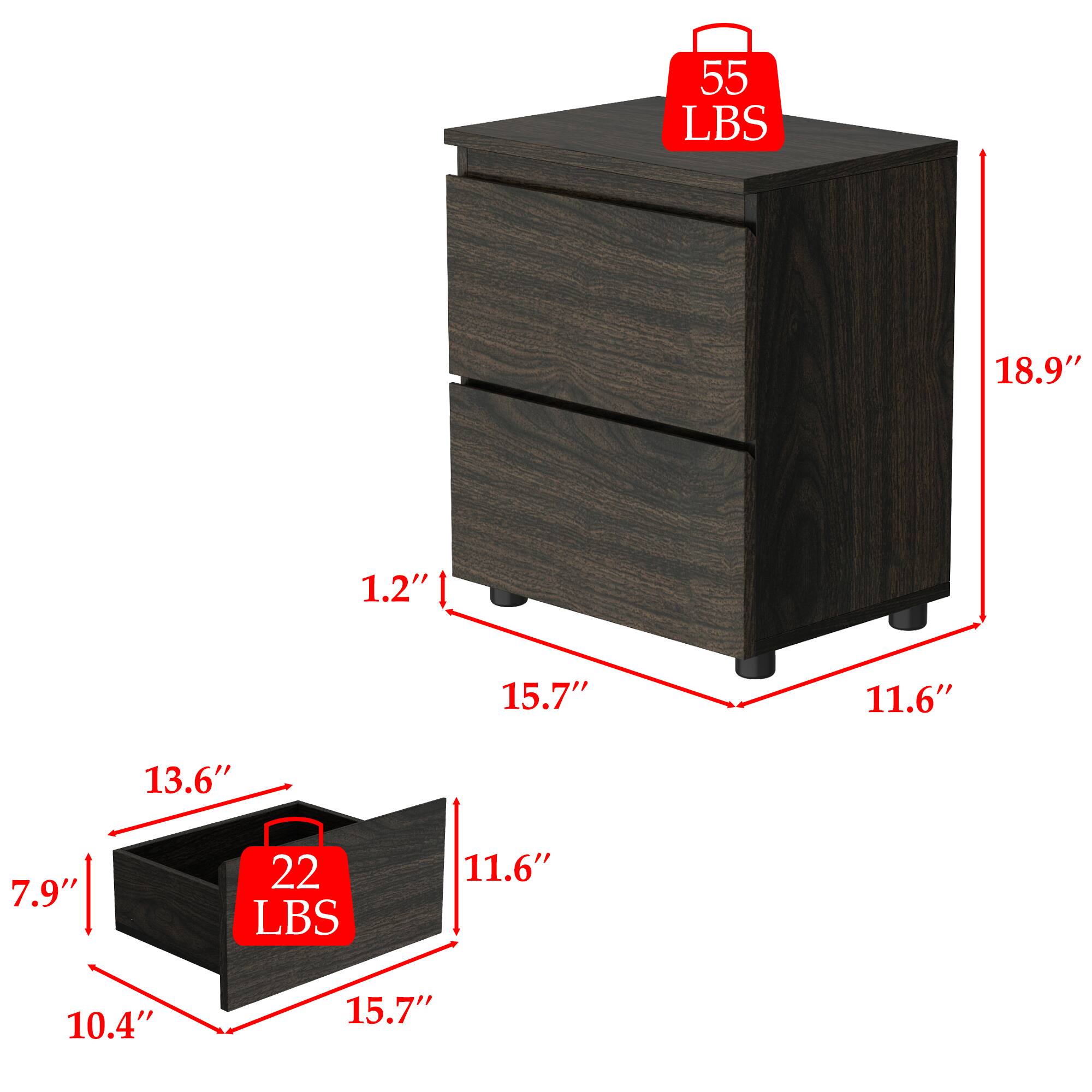 55 LBS 18.9" 1.2" 15.7" 11.6" 13.6" 7.9" 22 LBS 11.6" 10.4" 15.7"