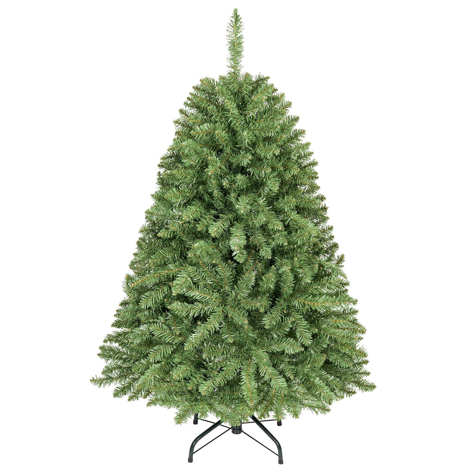 Front. Costway - Costway 4 ft Artificial Christmas Tree with 559 Lush PVC Branch Tips & Folding Metal Stand - Green.