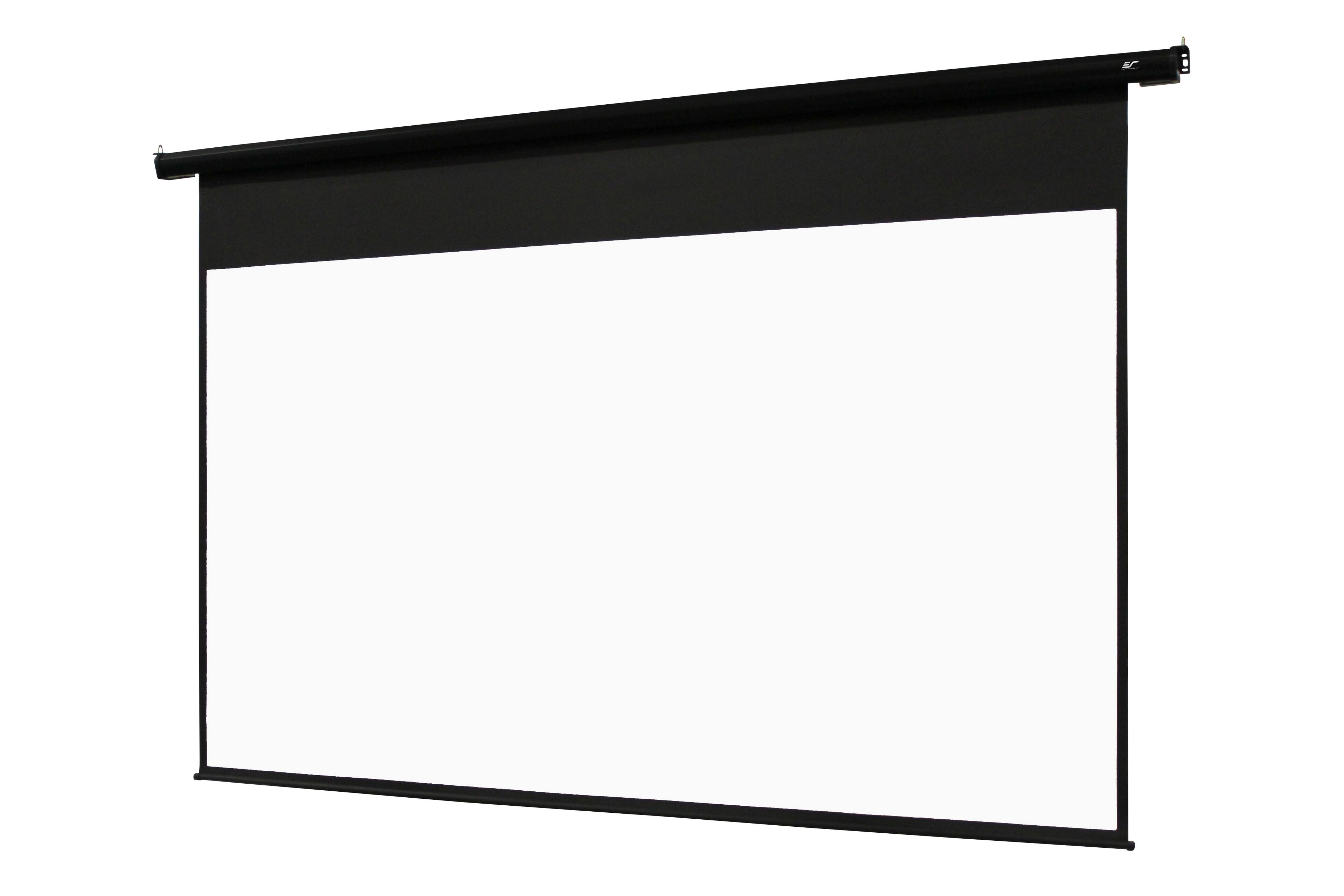 Angle. Elite Screens - Elite Screens Spectrum 100" Motorized Ceiling/Wall Projector Screen - White.