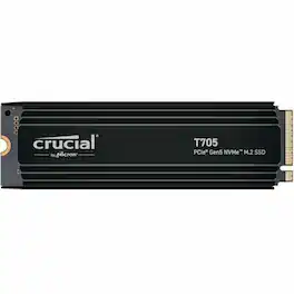 Crucial - T705 1 TB Solid State Drive - M.2 2280 Internal - PCI Express NVMe (PCI Express NVMe 5.0 x4) - Motherboard