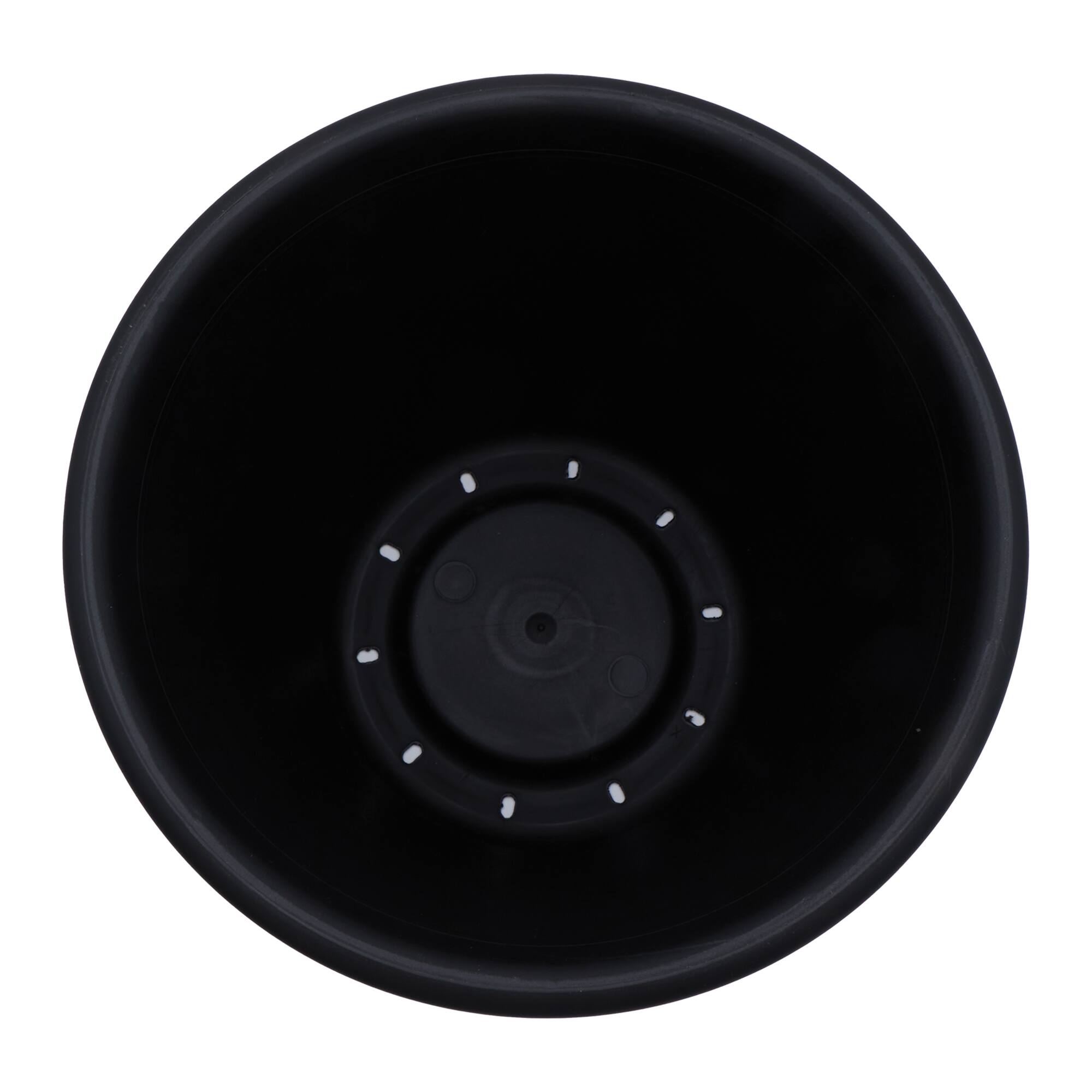 Alt View 1. The HC Companies - The HC Companies 17 Inch Round Classic Planter, Plastic Plant Pot, Black.