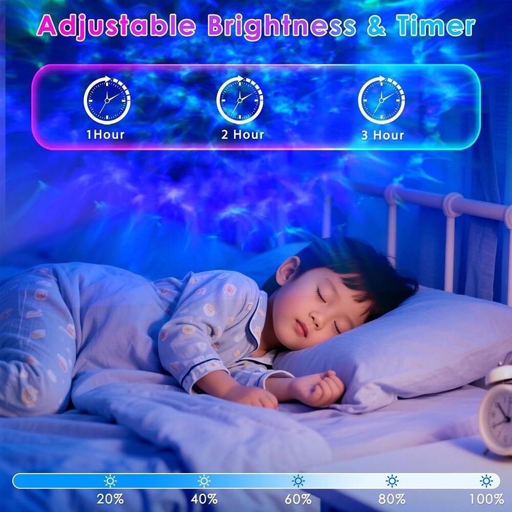 Adjustable Brightness & Timer

1 Hour 2 Hour 3 Hour

20% 40% 60% 80% 100%