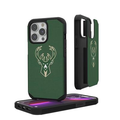 Keyscaper - NBA - Milwaukee Bucks Solid Design iPhone Rugged Case - 13 - Multicolor Keyscaper - NBA - Milwaukee Bucks Solid Design iPhone Rugged Case - 13 - Multicolor