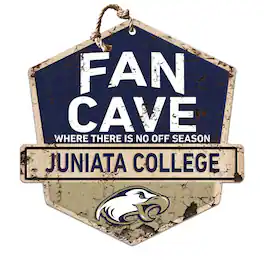 Jardine - Juniata Eagles 20" x 20" Fan Cave Badge Sign - Navy