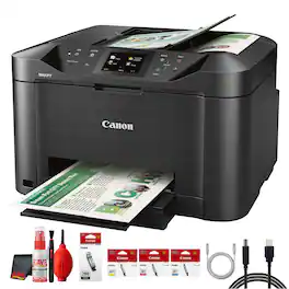 Canon - MAXIFY MB5120 Small Office Wireless Printer Bundle - Black