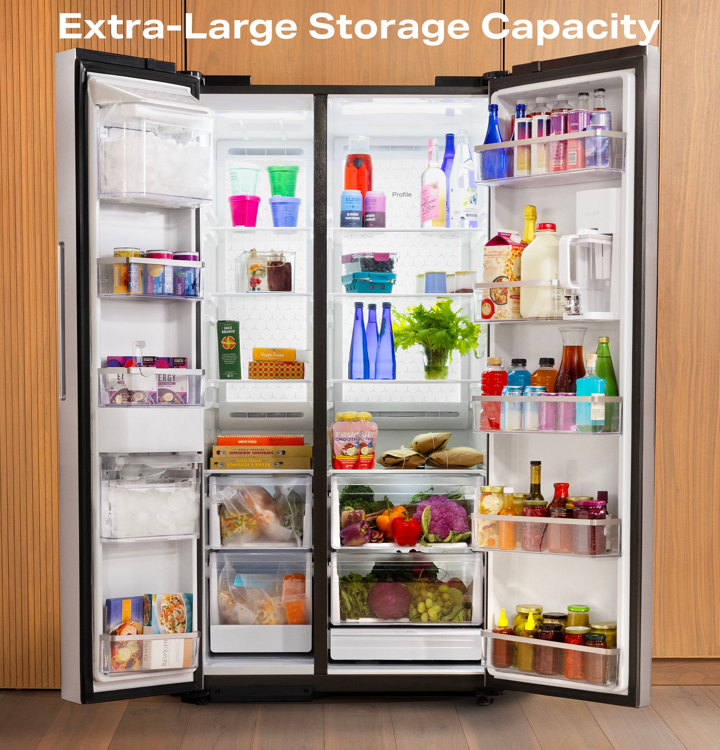Extra-Large Storage Capacity

ELOOS
Profile
DEL SODIUM
Vega Burger
ENERGY
www.novv
FRUGUIT
MARINGS SETURAL
KEDIK REVENG CRESS
Gurtomber
SPOREST
RESPIGH
