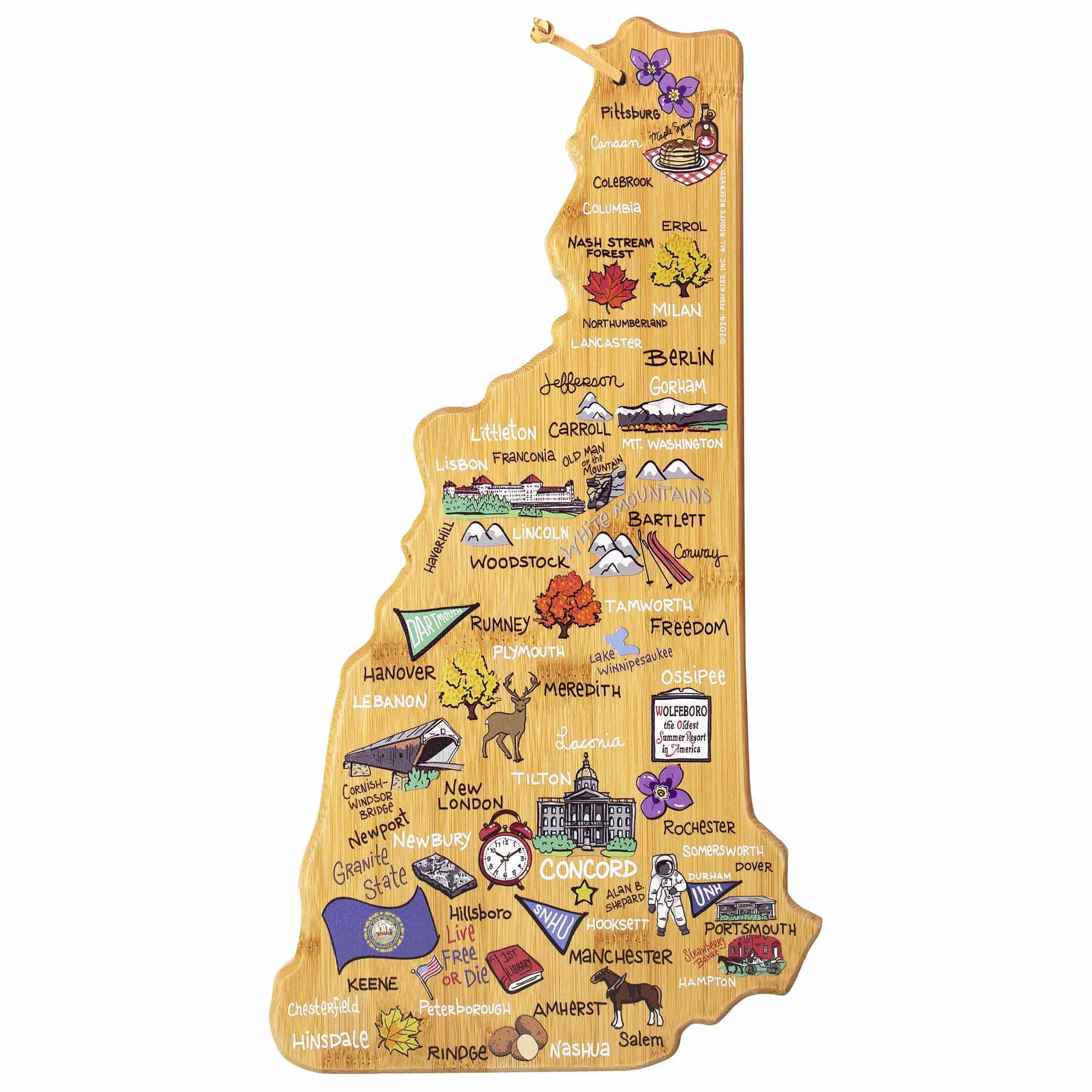 Totally Bamboo - New Hampshire Cutting Board with Artwork by Fish Kiss price history on PriceWatchPro