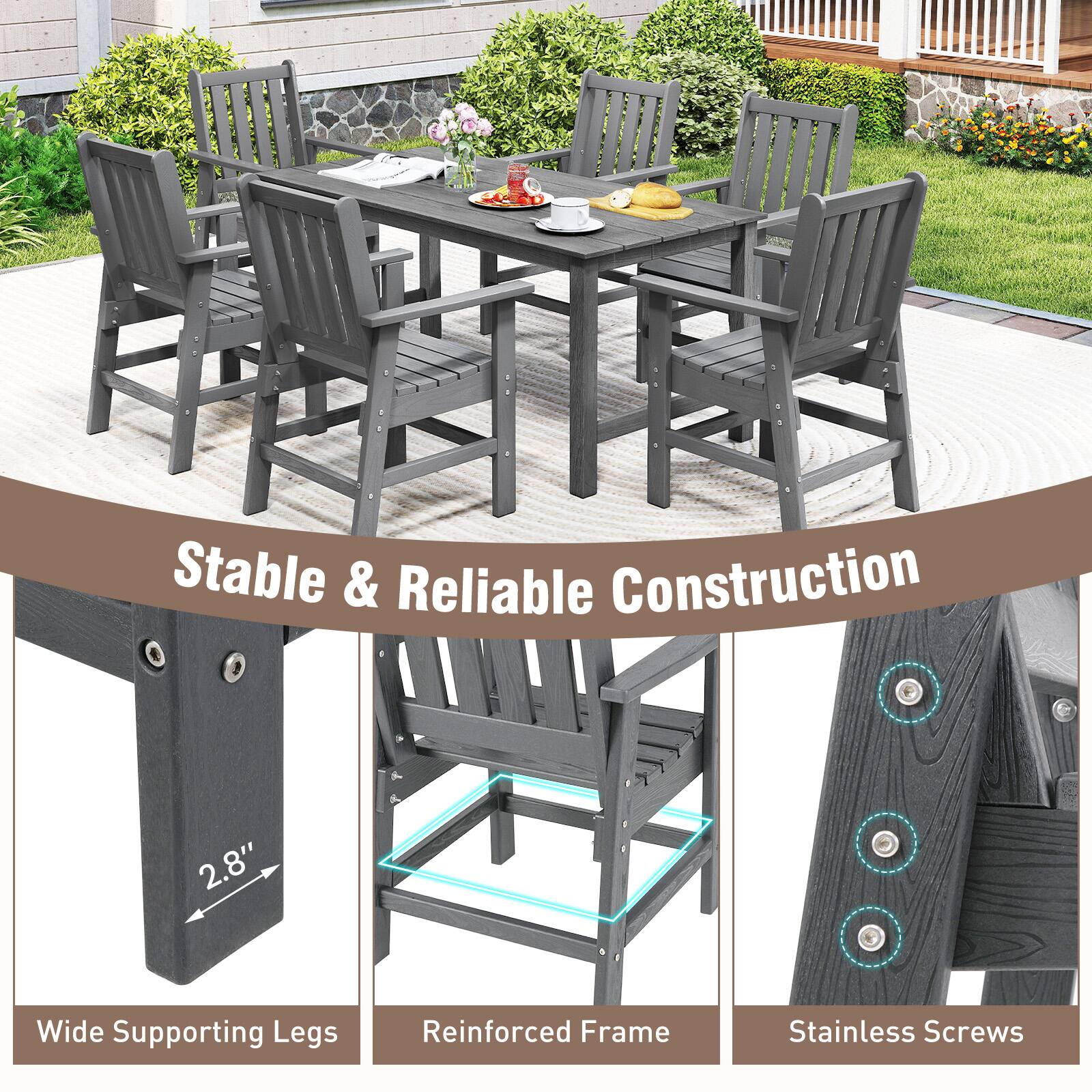 Stable & Reliable Construction  
2.8" Wide Supporting Legs  
Reinforced Frame  
Stainless Screws