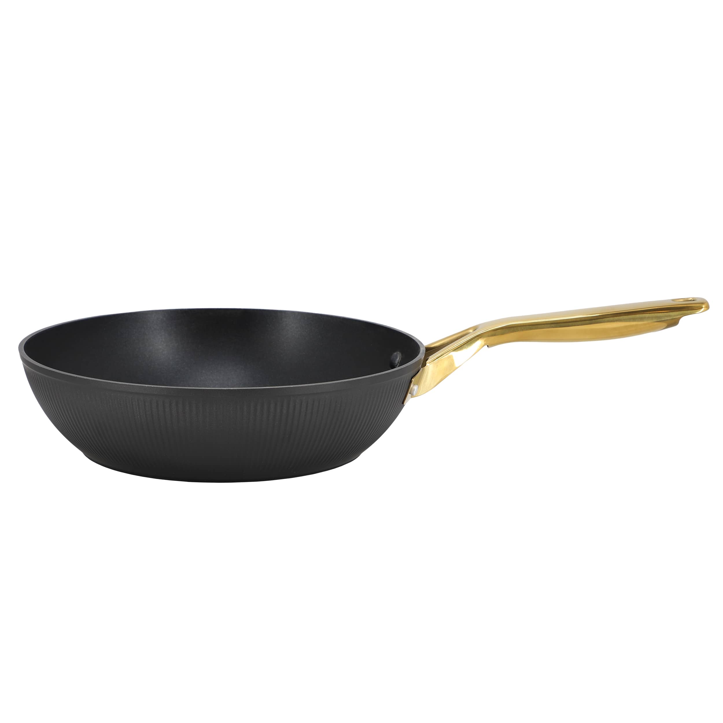 Oster - Abbottsford 11 Inch Nonstick Round Aluminum Wok - Black - Thumbnail 3