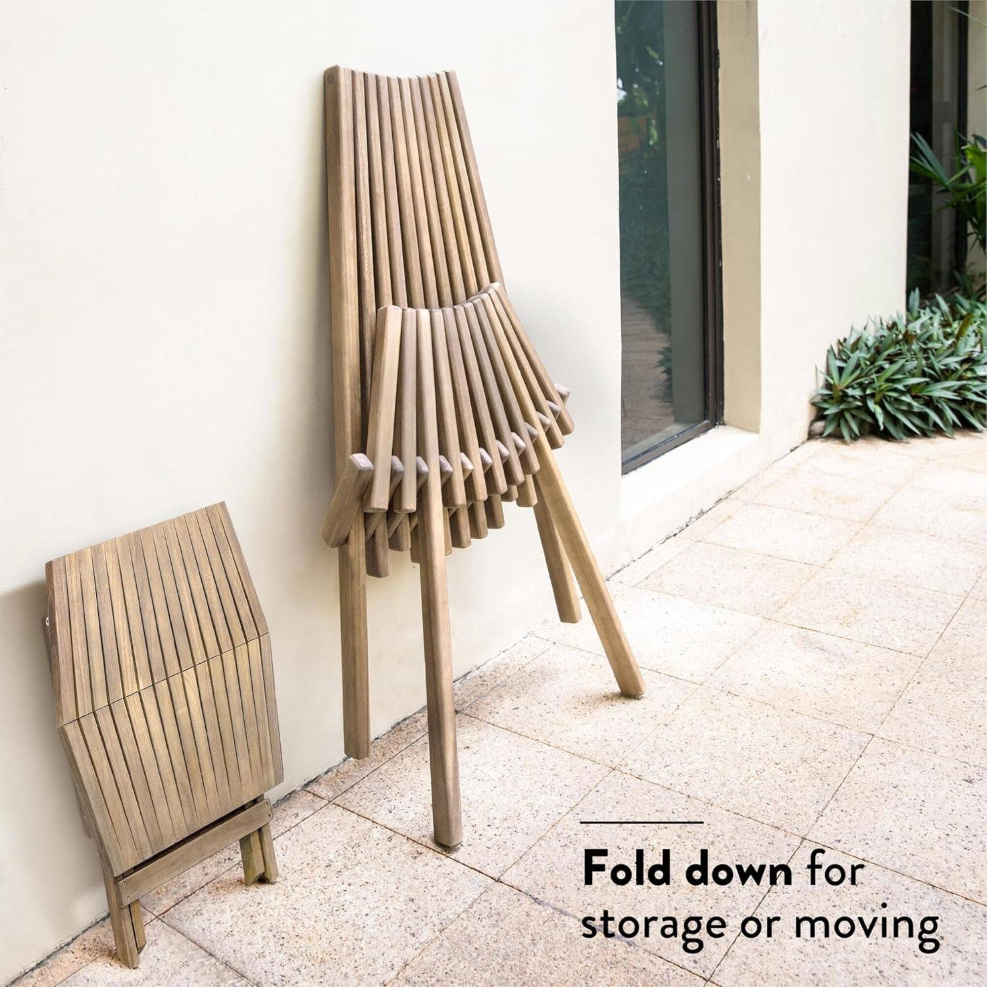 Fold down for storage or moving
