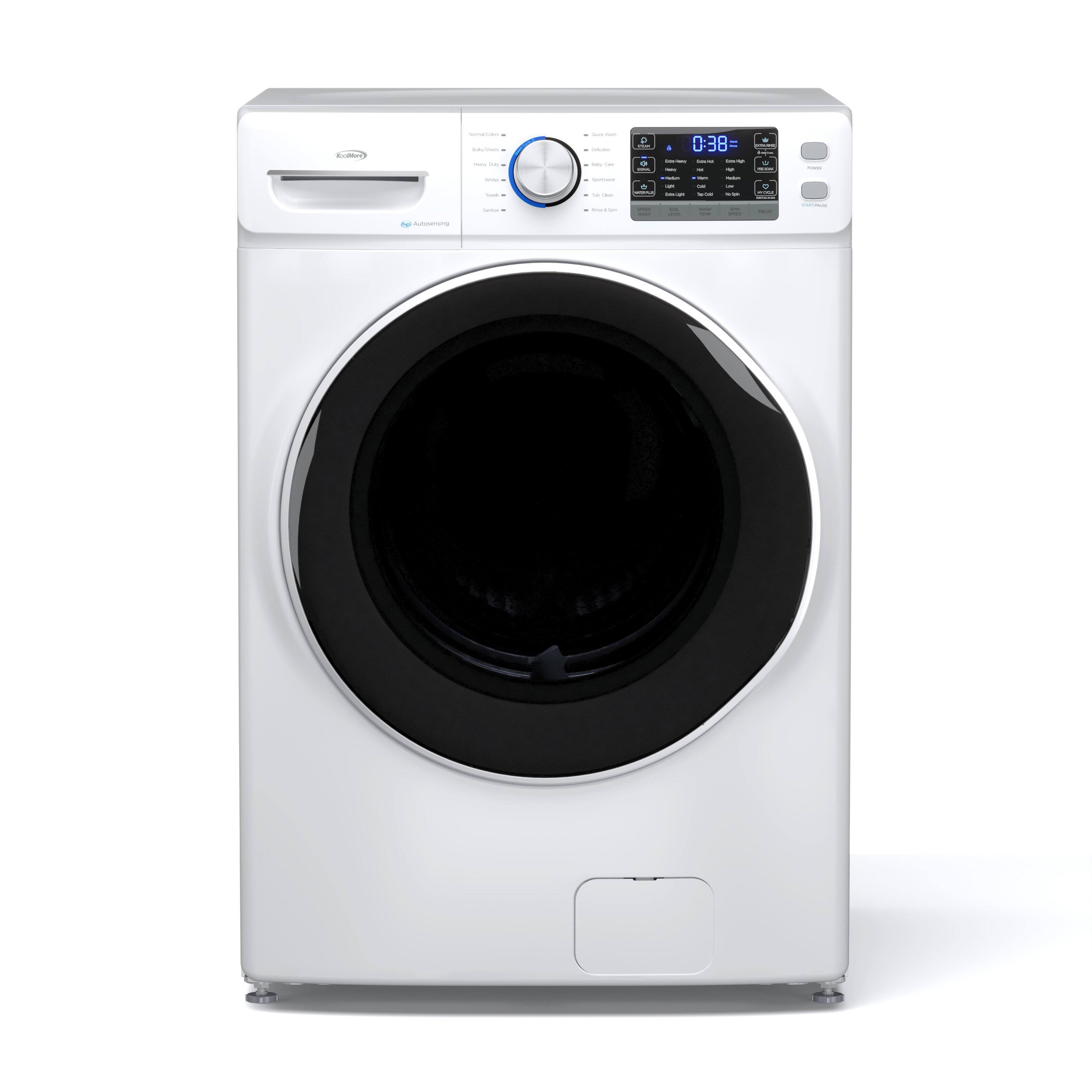 Front. Koolmore - 4.5 cu. ft. Large Capacity Stackable Front Load Washing Machine in White, FLW-5CWH. - White.