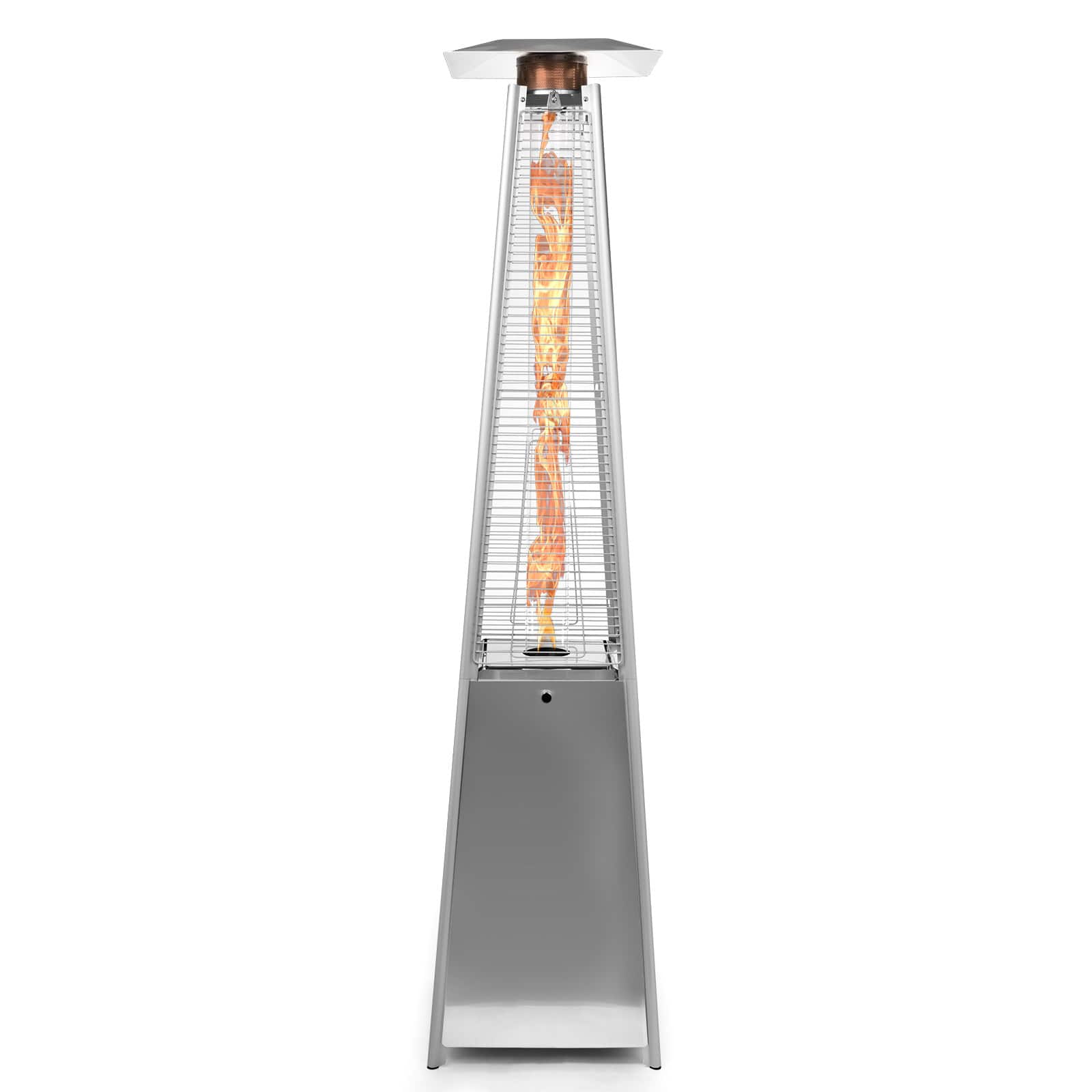 Thermo Tiki - Outdoor Propane Patio Heater - Commercial LP Gas Porch and Deck Heater - Stainless Steel