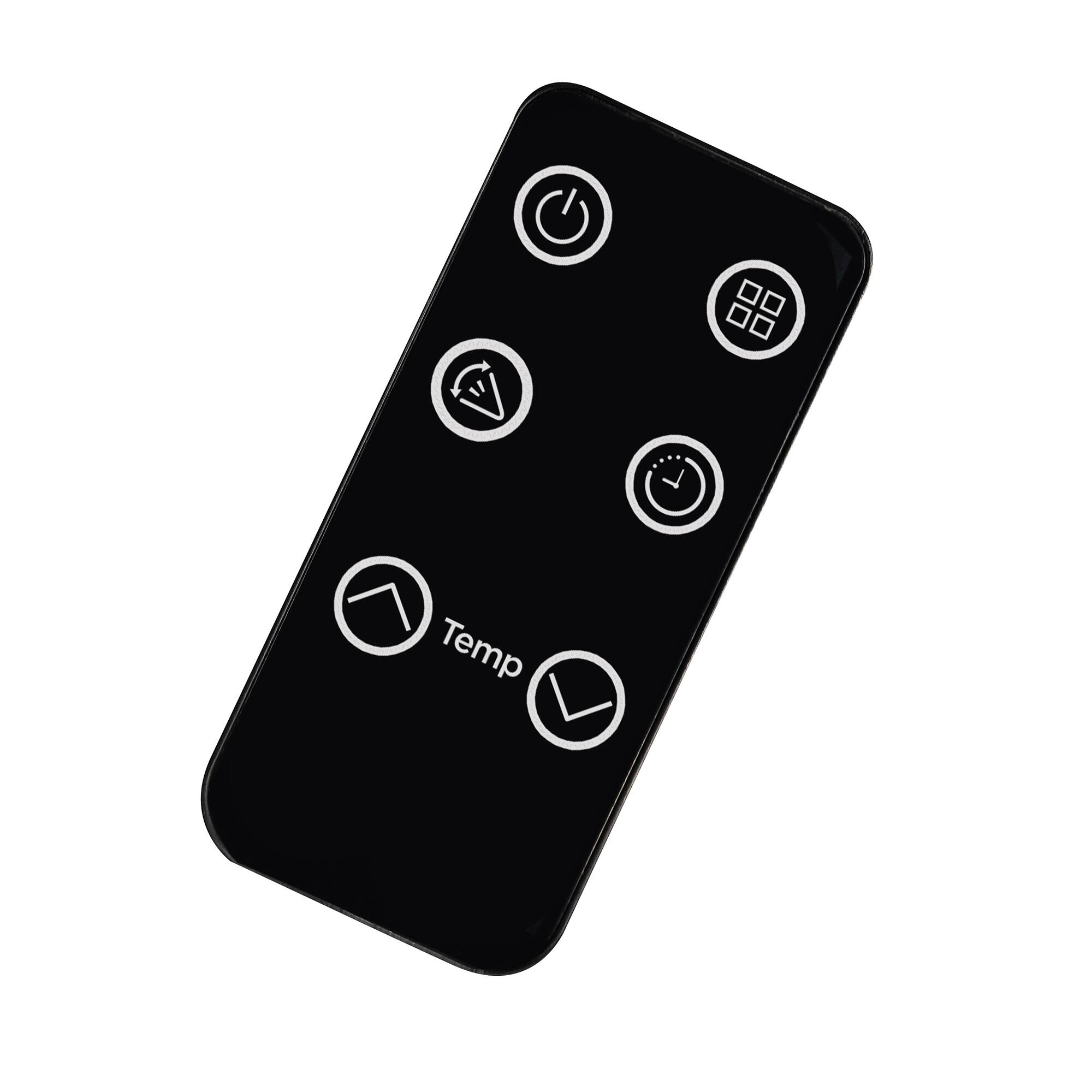 Alt View 4. Danby - 22-Inch 1500W Adjustable Oscillating Heater - White/Black.