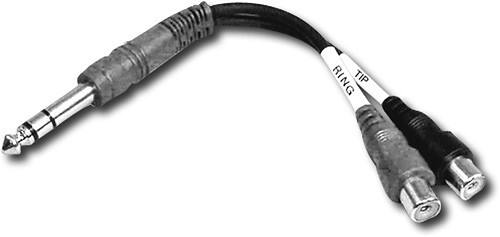 Front Standard. Hosa Technology - 1/4" TRS-to-Dual RCAF Cable.