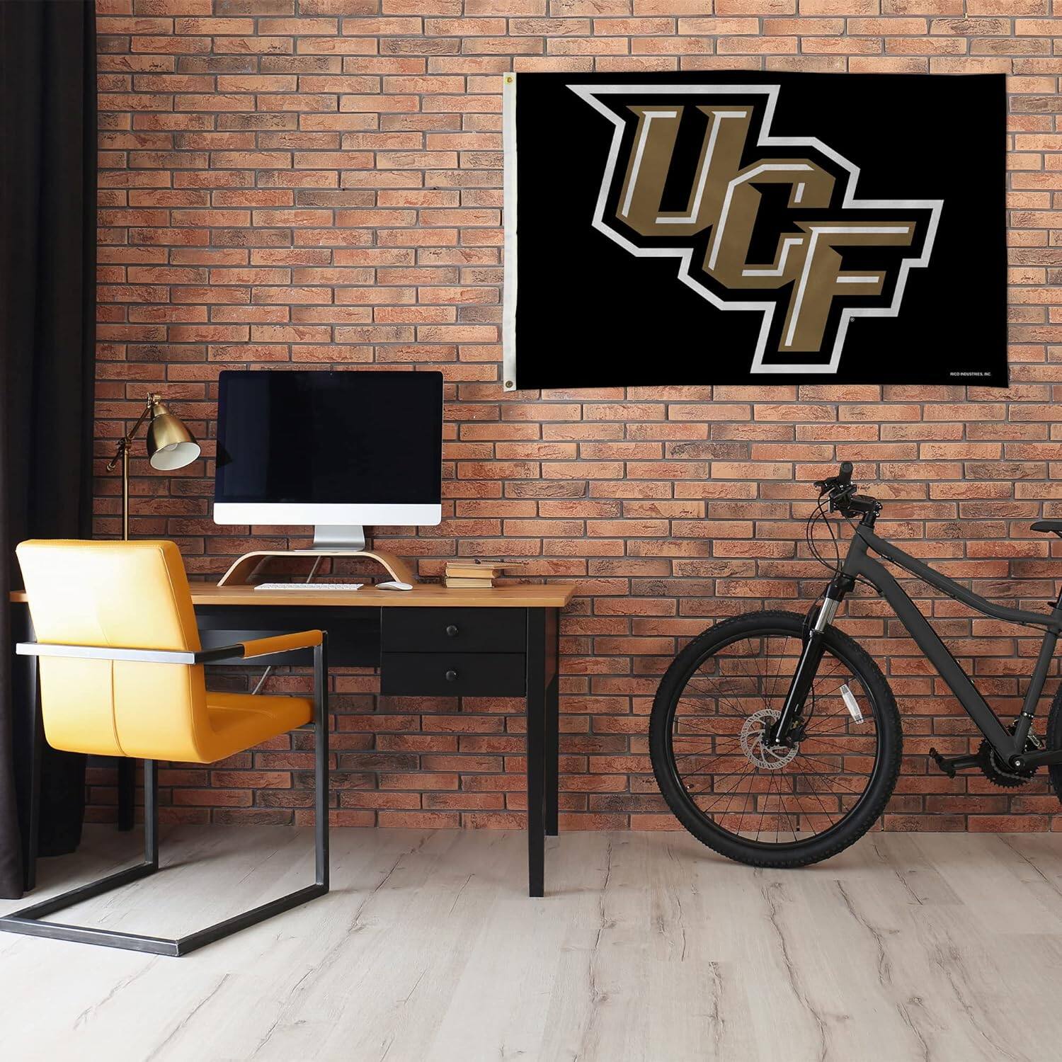 Alt View 1. Rico Industries - University of Central Florida UCF Knights 3X5 Indoor Outdoor Banner Flag with grommets for hanging - Multi.
