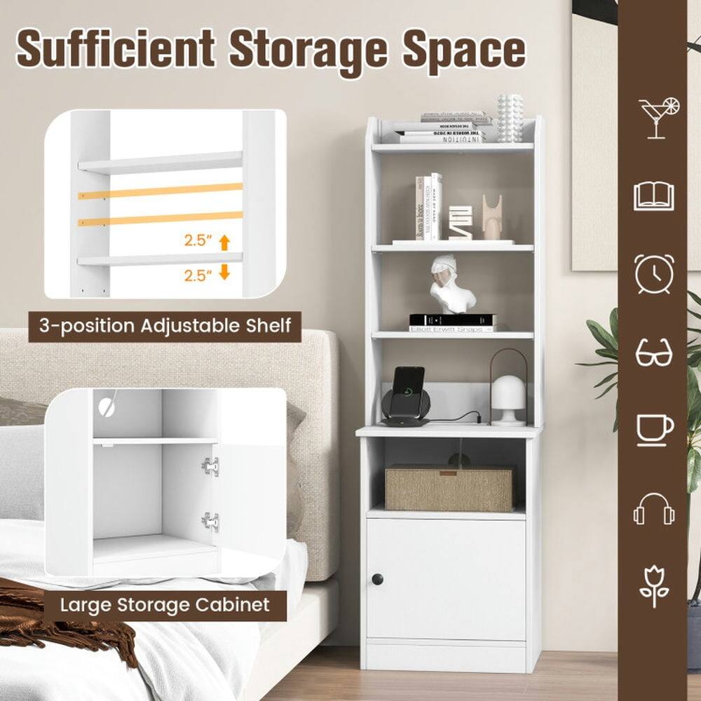 Sufficient Storage Space

- 3-position Adjustable Shelf
- Large Storage Cabinet