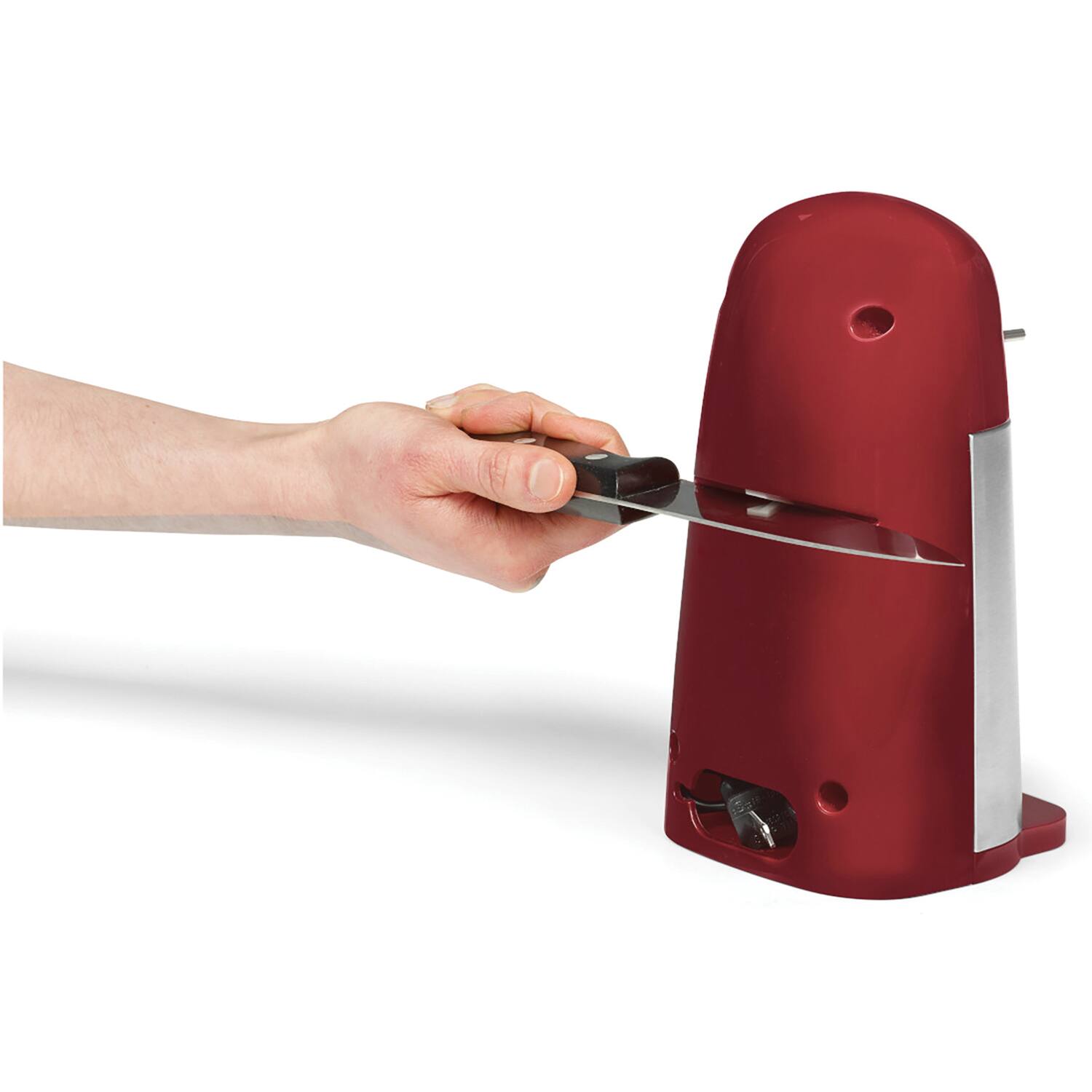 Left. Starfrit - Starfrit 024715-003-0000 Mightican 3-in-1 Electric Can Opener - red.