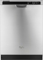 Whirlpool - 24" Tall Tub Built-In Dishwasher - Monochromatic Stainless Steel - Front_Zoom