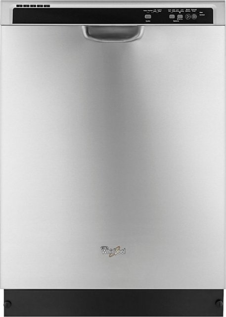 Whirlpool – 24″ Tall Tub Built-In Dishwasher – Monochromatic Stainless Steel