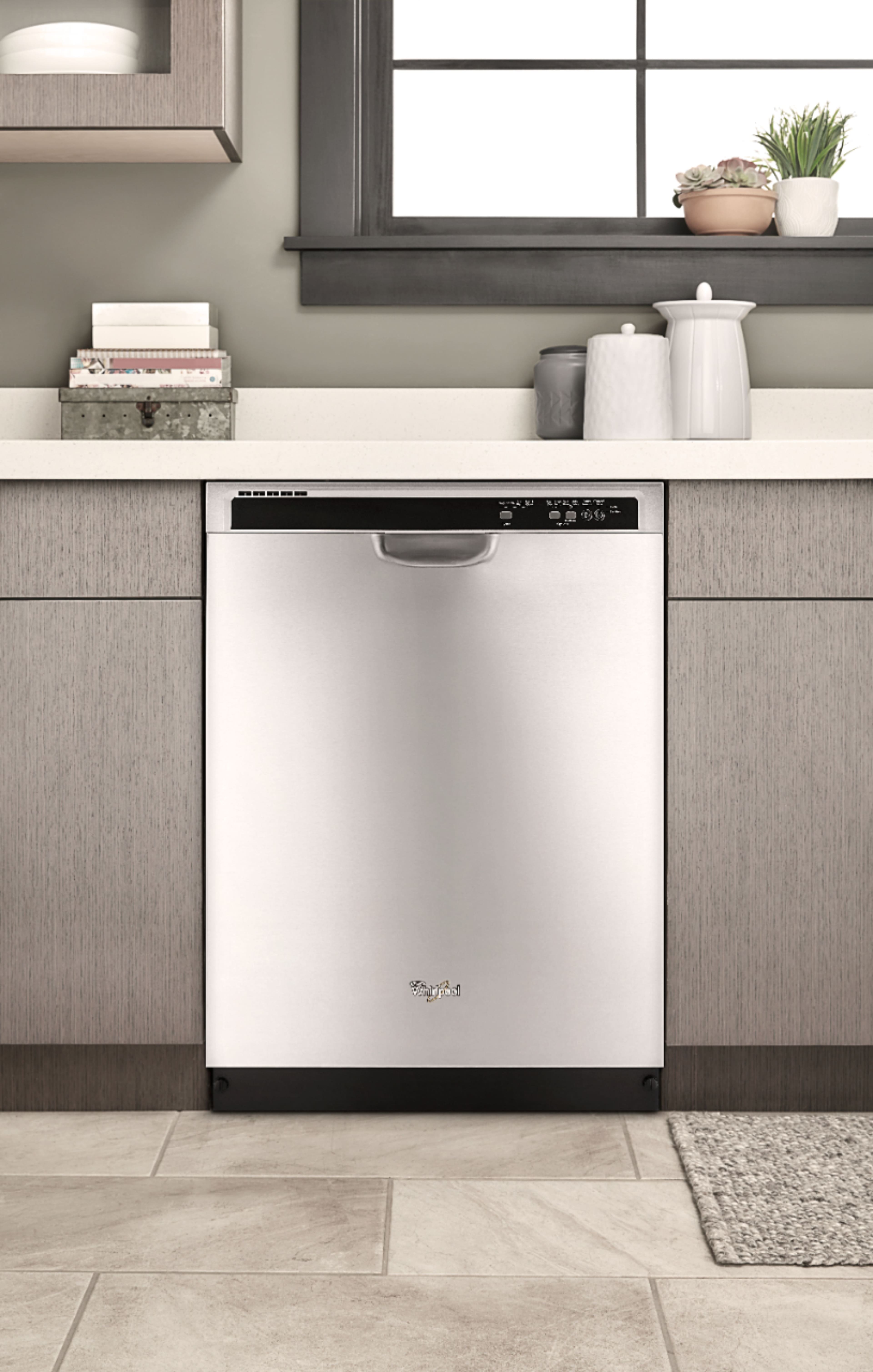 Alt View 20. Whirlpool - 24" Tall Tub Built-In Dishwasher - Monochromatic Stainless Steel.