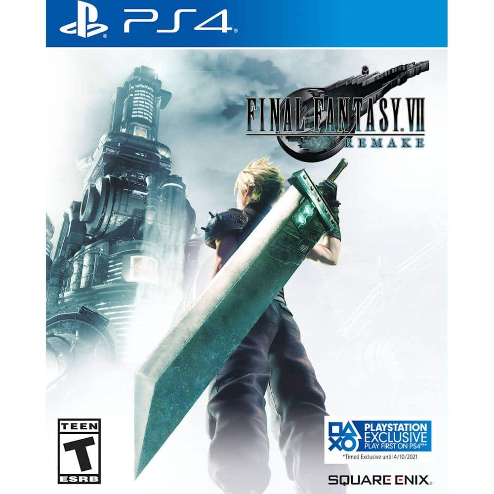 Final Fantasy VII: Remake - REPLACEMENT PS4 Cover & Case. NO GAME!!