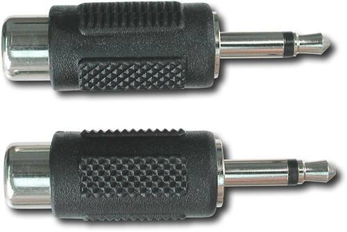 Front Standard. Hosa Technology - RCAF-to-3.5mm TSM Adapter (Pair).