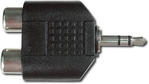 Front Standard. Hosa Technology - Dual RCAF-to-3.5mm TRSM Adapter.