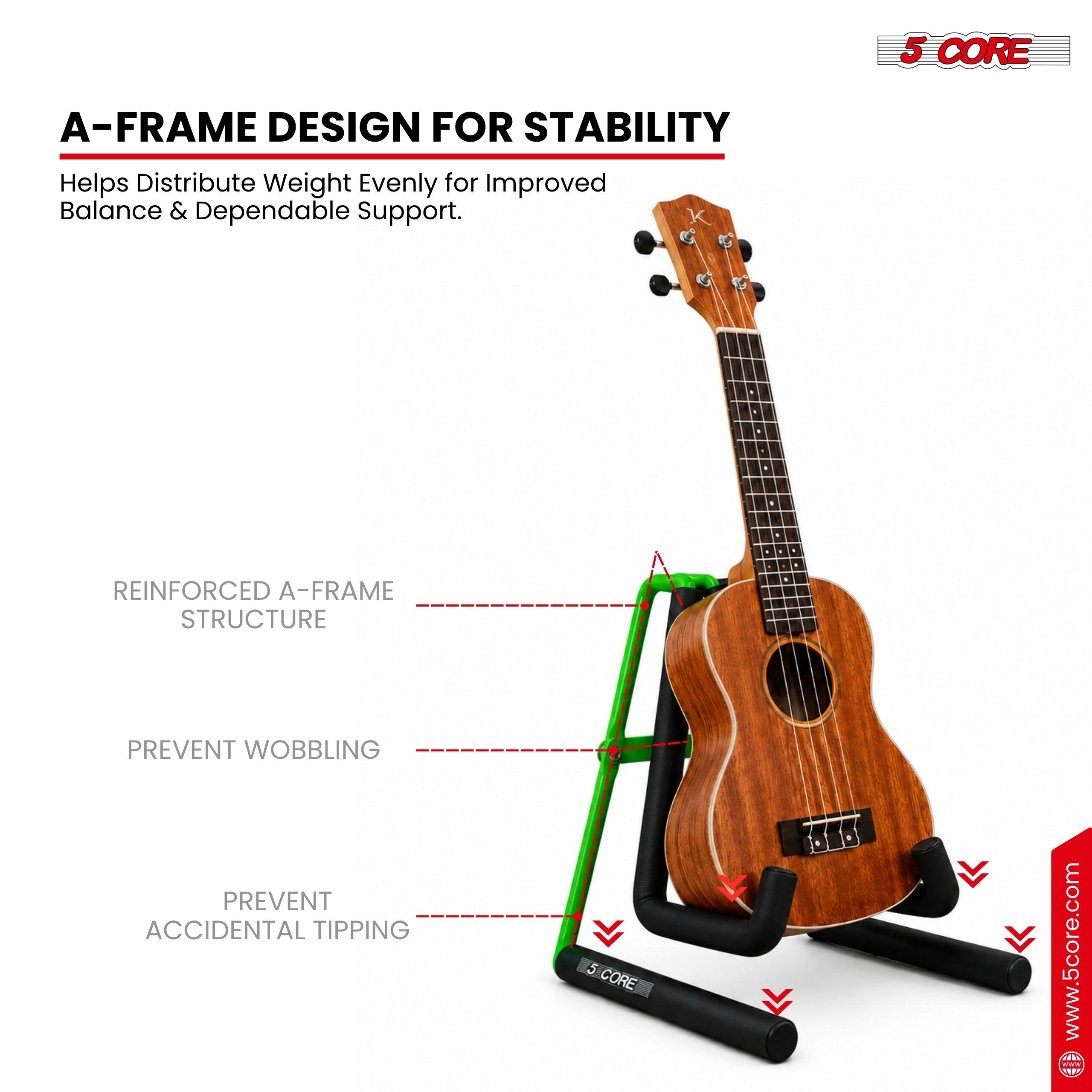 5 CORE A-FRAME DESIGN FOR STABILITY Helps Distribute Weight Evenly for Improved Balance & Dependable Support. - - - . - REINFORCED A-FRAME STRUCTURE - - . PREVENT WOBBLING PREVENT ACCIDENTAL TIPPING 5 CORE www.5core.com