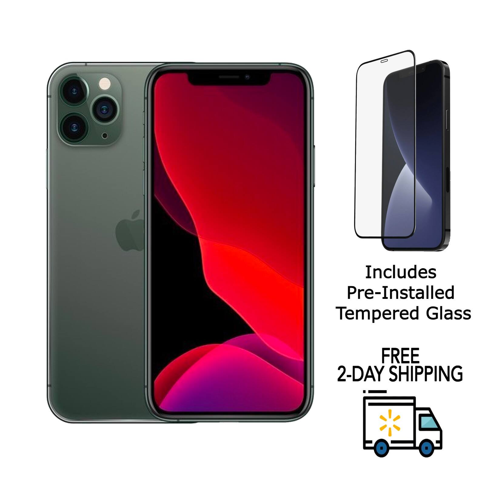 Includes Pre-Installed Tempered Glass  
FREE 2-DAY SHIPPING