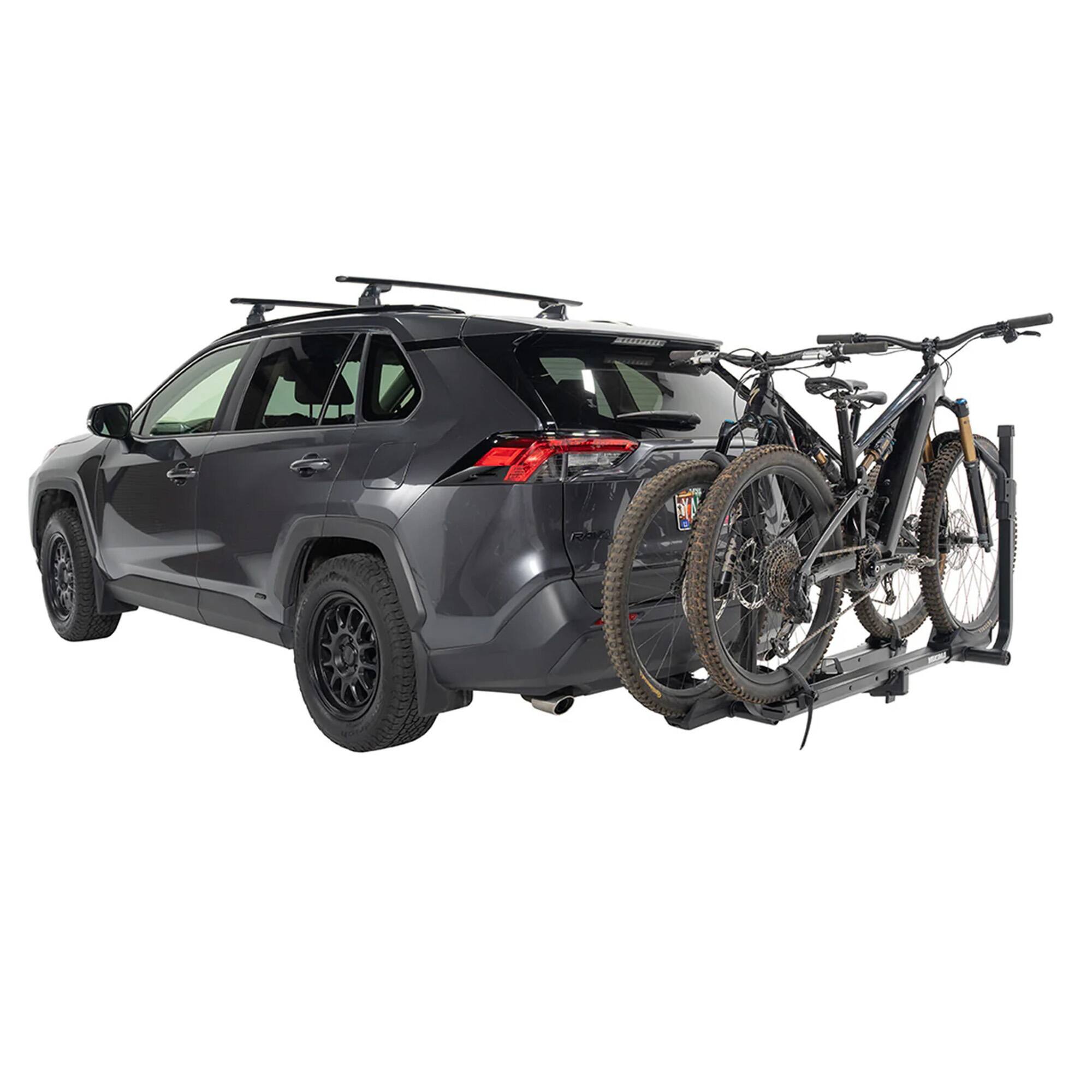 Alt View 8. Yakima - Yakima StepUp Swing 2-Bike Metal Swing-Away Rack for Vehicles, Fits 2" Hitches - Black.