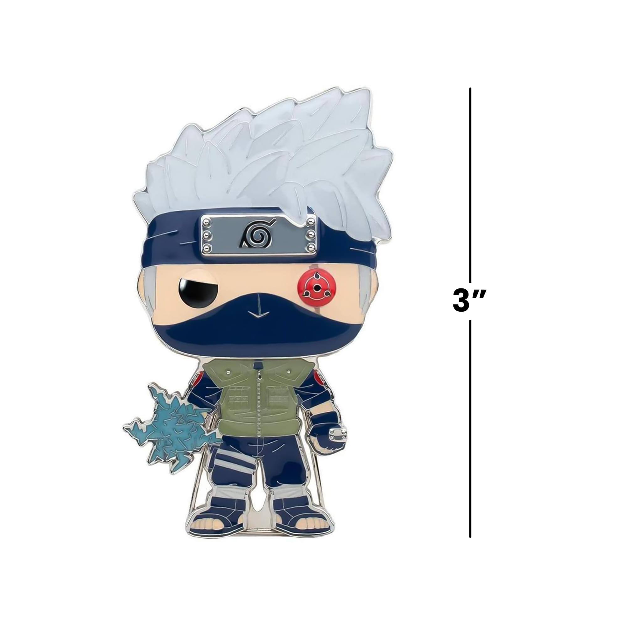 Alt View 3. Funko - Naruto 3 Inch Funko POP Pin | Kakashia - Blue.