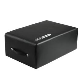 HolaHatha - Wooden Pilates Sitting Box, Portable Gym Equipment, 24" x 15.8" x 9" - Black