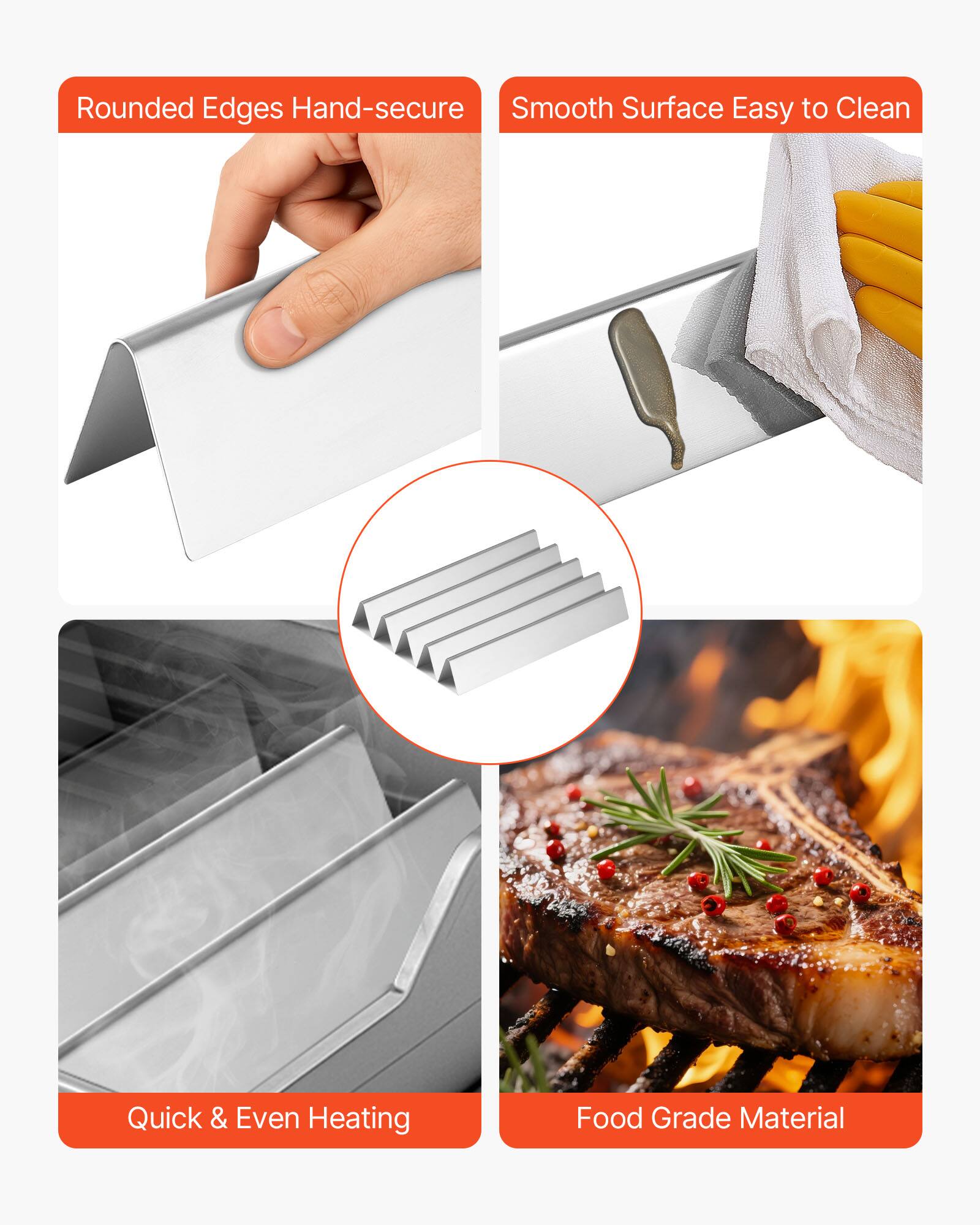 - Rounded Edges Hand-secure
- Smooth Surface Easy to Clean
- Quick & Even Heating
- Food Grade Material