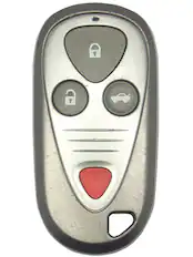 Front. Car Keys Express - Acura Keyless Entry Remote - 4 Buttons (Lock, Unlock, Trunk, and Panic) - Grey.