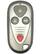 Front. Car Keys Express - Acura Keyless Entry Remote - 4 Buttons (Lock, Unlock, Trunk, and Panic) - Grey.