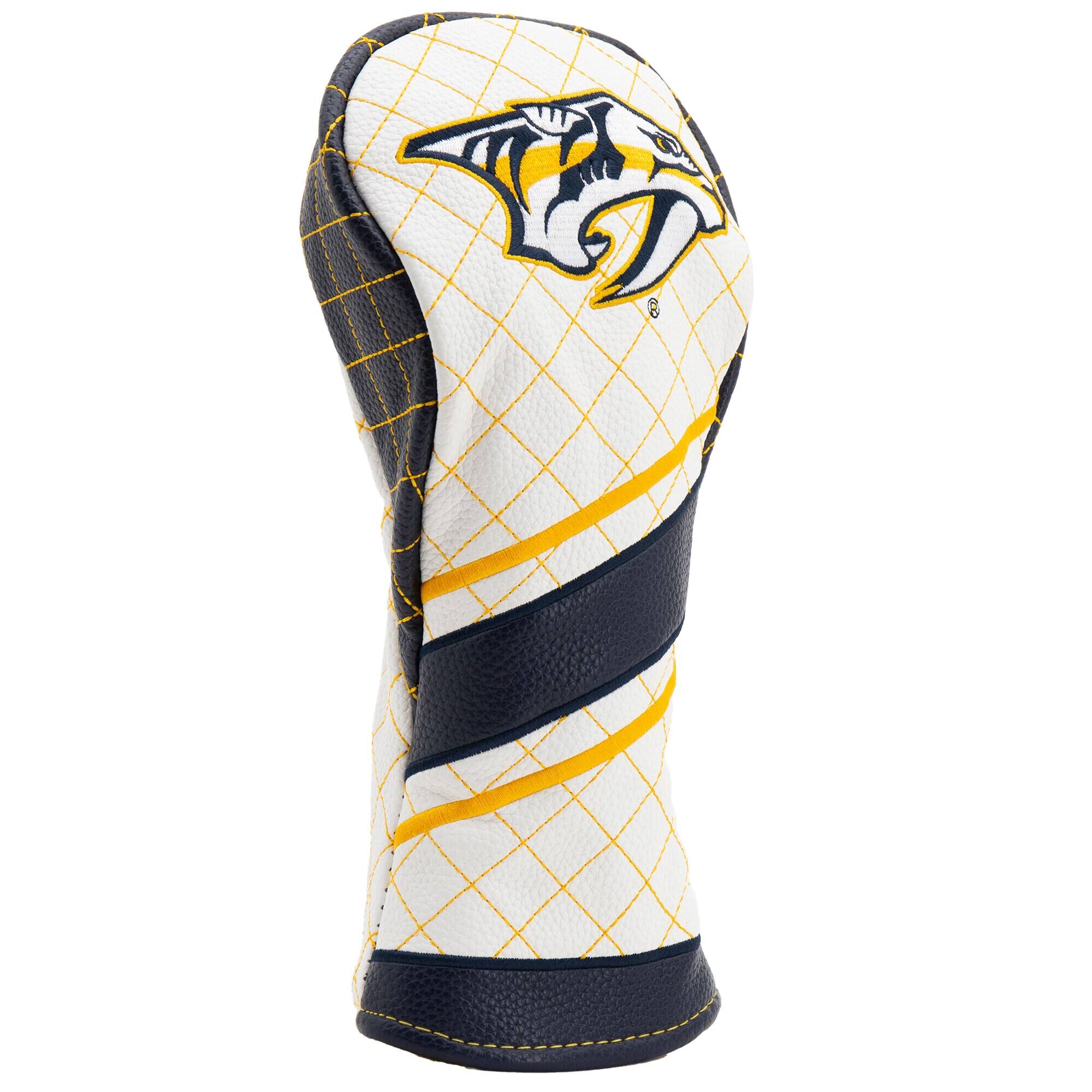 Alt View 2. Team Golf - Nashville Predators Striped Quilted Fairway Headcover - Multicolor.