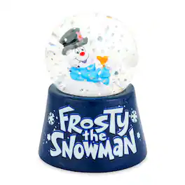 Silver Buffalo - Frosty The Snowman 3-Inch Mini Light-Up Snow Globe - White