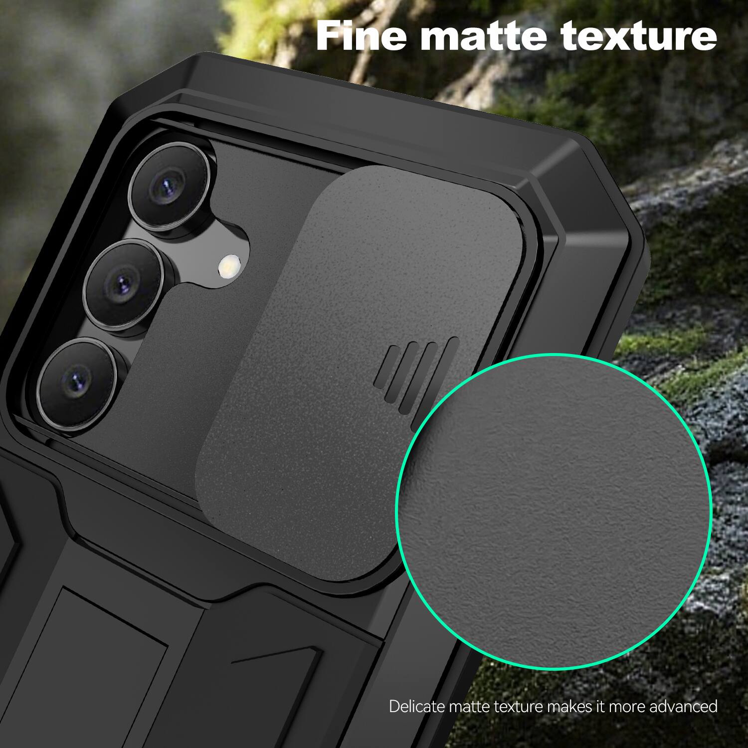 Fine matte texture  
Delicate matte texture makes it more advanced