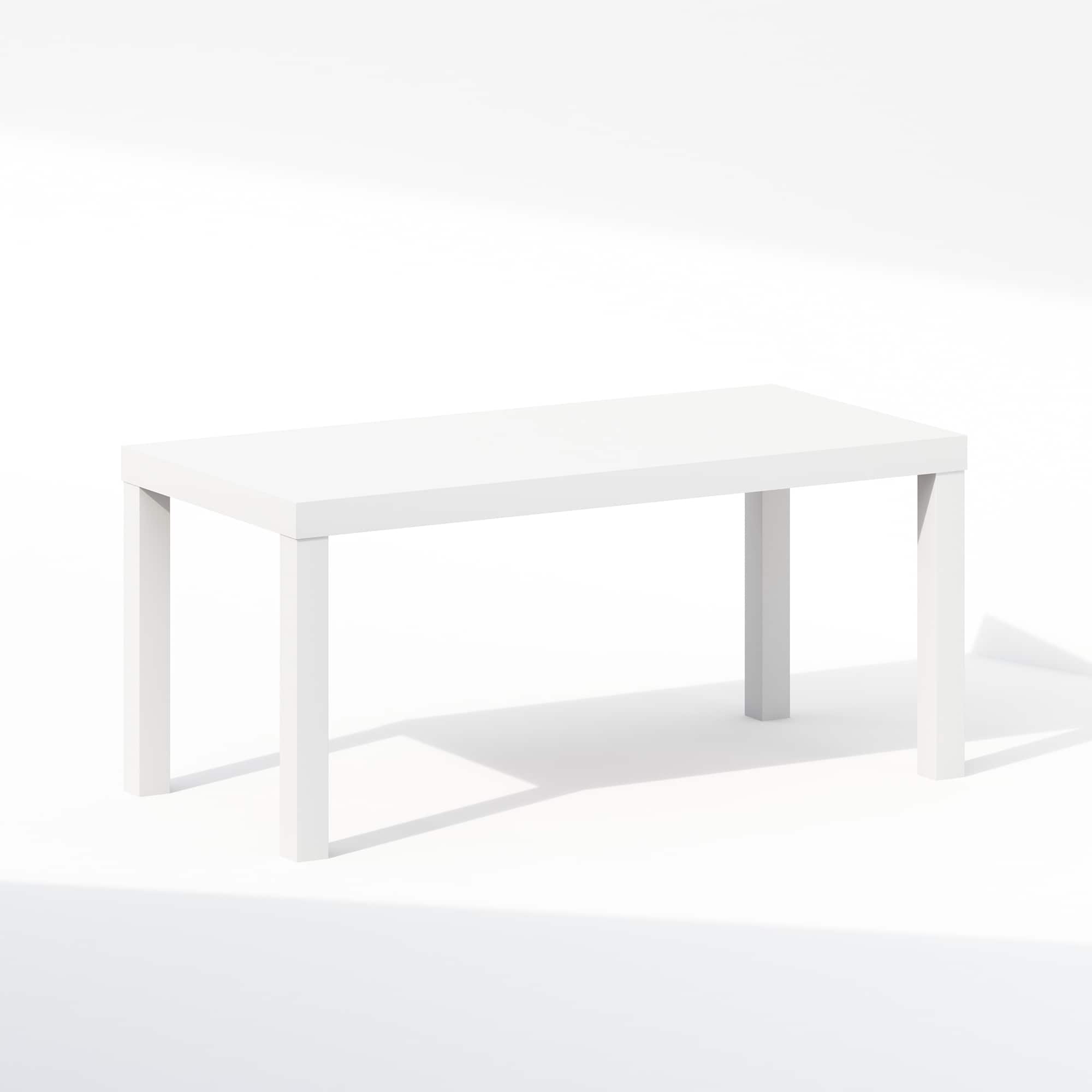 Furinno - Simplistic Modern TV Stand, TV Table - White