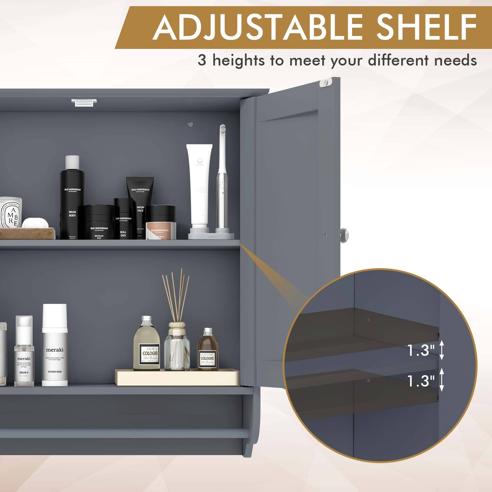 ADJUSTABLE SHELF 3 heights to meet your different needs - - I - - M R I -- - - - : i - I - meraki meraki ... COLOGNE COLOGNE 1.3" : : I 1.3"