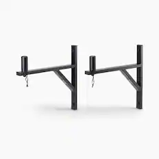 Front. On Stage Stands - On Stage SS7914B Wall Mount Speaker Bracket - Black.