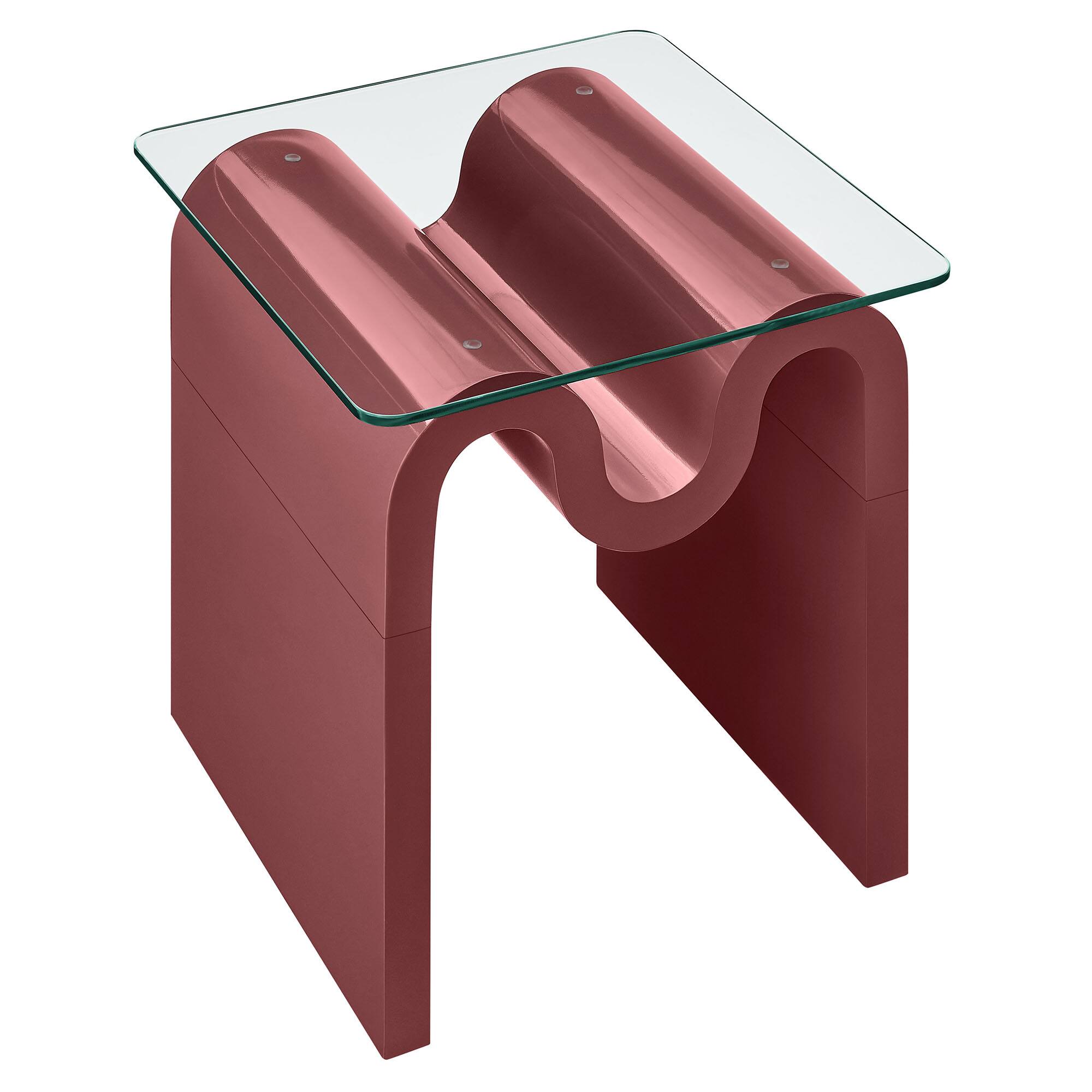 Alt View 4. Modway - Ondine Glass Top Side Table by Modway - Spiced Apple.