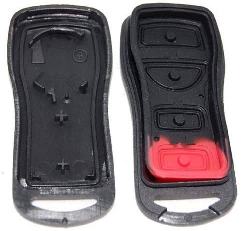 Alt View 1. HQRP - Remote Key Fob Shell Case 4-Button Compatible with Nissan Altima Maxima 350Z Armada Sentra - Black.