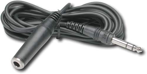 Front. Hosa Technology - Headphone Extension Cable - Black.