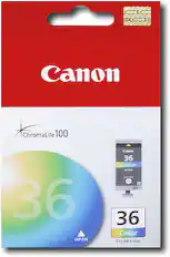 Front. Canon - 36 Ink Cartridge - Multicolor.