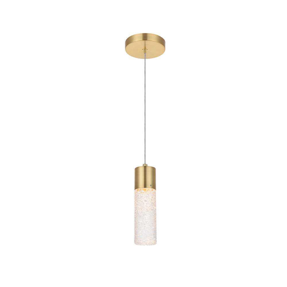 Alt View 2. Elegant Lighting - Constellation 1 light Gold LED Pendant - Gold.