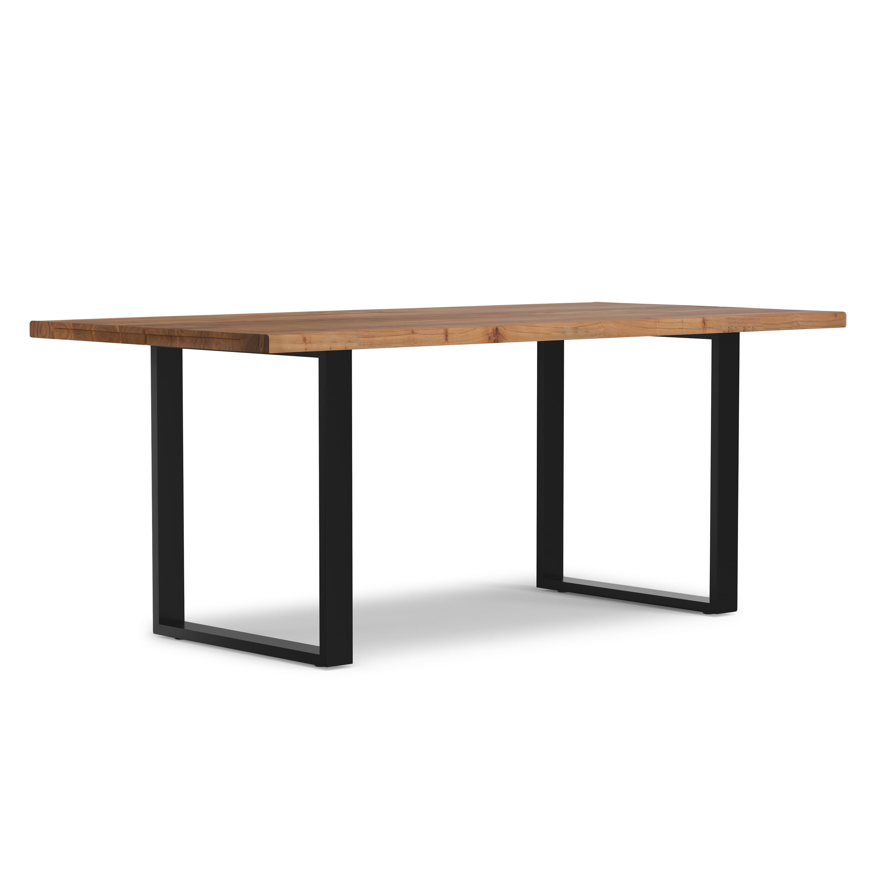 Simpli Home - Fieldcrest 72 inch x 36 inch Rectangle Modern Industrial Dining Table - Natural