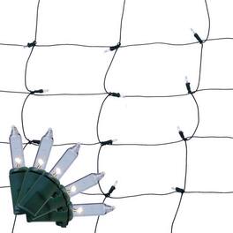 Celebrations - Classic LED T5 Pure White 100 ct Net Christmas Lights 4 ft.